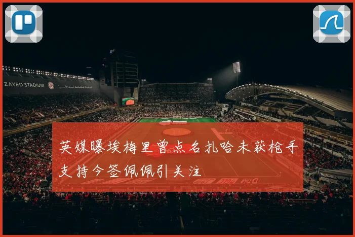 英媒曝埃梅里曾点名扎哈未获枪手支持今签佩佩引关注